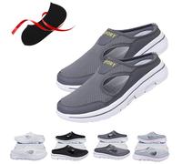 XLATD Elsvia Chaussures orthopédiques pour homme, confortables et respirantes (gris foncé, pointure 11)