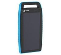 Xlayer Chargeur solaire Powerbank (15000 mAh), Chargeur de secours, Bleu, Noir