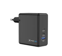 XLayer Chargeur Rapide USB-C I 140 W PD I GaN I 3 Ports I Compatible avec MacBook Pro/Air, iPhone 16 15 Pro Max/15/14 Pro Max/14/13, iPad Pro, Galaxy S23 Ultra/S22, Lenovo