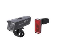 XLC 80-Lux Batterie Fahrradbeleuchtungsset Avant Et Feu Arrière Lumière de Vélo
