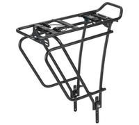 Xlc Aluminium Luggage Carrier Rp R11 Pannier Rack Noir Black / With Saddle Bag Straps