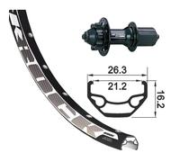 XLC Axe de roue arrière 135MM à fermeture rapide 6 trous 135 MM 26X1.90