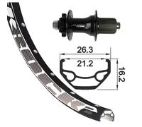 XLC Axe de roue arrière 142 / 12MM 6 trous 26x1.90