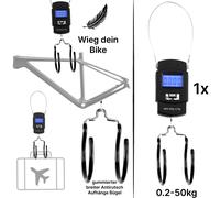 XLC Balance De Vélo Hängewaage Kofferwaage Zugwaage 0-50Kg Noir