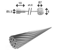 Câble De Frein À Double Raccord Xlc Br-X86 2250 Mm Gris