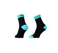 XLC Cs-c03 Unisexe-Poignées Gr-g11, Mixte-Adulte, 2501588800, Aspect Cuir, 135 mm, Noir/Bleu, 36-39