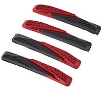 XLC Diverse Bremsschuhe Ersatzbremsgummi Bs-x02 4er Set 72 Mm Pieces de Velo Mixte, Noir/Rouge