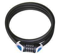 XLC Joker Nombre Câble antivol, Mixte, 2502333000, Noir, 185 x 10 x 10 cm