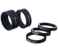 XLC Lenkkopferweiterung A-Head Spacer-Set As-a02 3x5/1x10/1x15 Mm 1 1/8 Zoll Pieces de Velo Mixte, Schwarz Matt, Taille Unique
