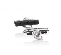 XLC Bremsschuhe Cartridge Road Bs-r07 4er Set 50 Mm Campagnolo Pieces de Velo Mixte, Silber/Schwarz/Rot, Taille Unique