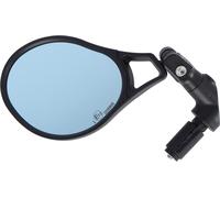 XLC MR-K29 Speed Rétroviseur Pedelec serrage intérieur 14,8 - 23 mm, gauche, verre incassable bleu avec fonction anti-éblouissement, noir