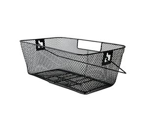 XLC Panier arrière-2128017100 Roue arrière Adulte Unisexe, Noir, 40 x 33 x 25 cm