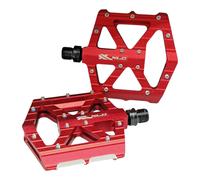 XLC PD-M12 Plateforme Pédales VTT Rouges 9/16 Aluminium Titane Enduro DH