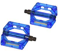 XLC pédales automatiques, Pedale Plattform, Bleu Transparent