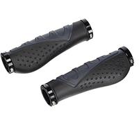 XLC Griffe Ergonomic Poignées ergonomiques GR-S07 Mixte-Adulte, Noir/Gris, 140 mm