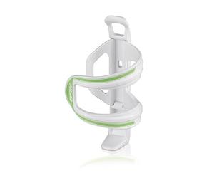 XLC Porte-Gourde sidecage Accessoires, Mixte, Zubehör Trinkflaschenhalter Sidecage, Blanc/Vert, 15x7.6x7.6cm