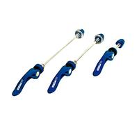 XLC Qr-l05 Pièces de Vélo, Kit de Serrage Rapide Mixte, Bleu, 3er Set