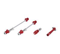 XLC QR-L08 Set Fermeture Rapide avec antivol Rouge Pièces de Rechange Adultes Unisexe Multicolore Taille Unique