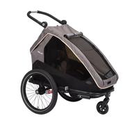 Xlc Mono S 20´´ Bike Trailer Gris Max 35 kg Garçon Grey / Beige / Anthracite