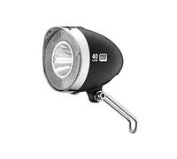 XLC Retro Pièces de Vélo Mixte, Eclairage Avant Noir, 10 x 6 x 4 cm