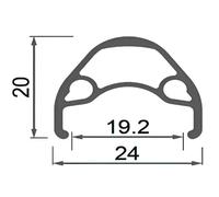 XLC Roue avant VTT Rodi A05 Evo 24'' disque 6b 9 x 100 mm Noir