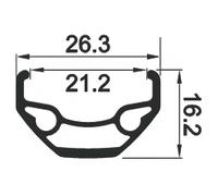 Xlc Roue Avant Vtt Rodi Black Rock Evo 26´´ 6b Disc