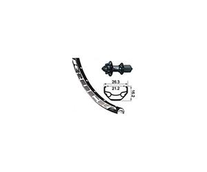 XLC RUEDA TRAS.26x1.90 EJE 135MM C/RAPIDO 6 AGUJ.N