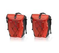 XLC Set de sacoches individuelles imperméables, 21 x 18 x 46 cm, rouge, 2 pièces (1 set)