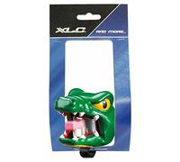 XLC Sonnette de vélo pour Enfant Crazy Stuff Crocodil, Multicolore, 5,5 x 5,5 x 4 cm