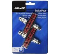 XLC Unisex - Erwachsene Bremsschuhe V-Brake BS-V01 4er Set 70 mm, Rot, Schwarz, One Size