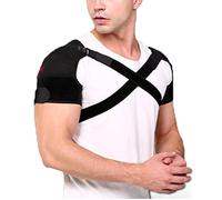 XLDECOR Sangle de Soutien D'épaule à Double Attelle D'épaule pour Hommes, Femmes, Poignet des Rotateurs, Articulations Disloquées, Soulagement de La Douleur Musculaire, Manches de Compression,S