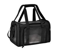 XLDZ Cage portable pour chien pliable avec lit polyvalent, fenêtres en maille et sac léger pour animal domestique (blanc)
