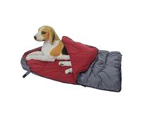 XLDZ Lit portable pour chat et chiot, sac de couchage chaud et doux pour petits chiens, lit de repos extérieur (rouge vin)