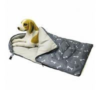 XLDZ Lit portable pour chat et chiot, sac de couchage chaud et doux pour petits chiens, lit de repos extérieur (bûche)