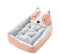 XLDZ Lit rectangulaire confortable pour animal de compagnie, niche pour sac de couchage, canapé pour chat et chien, nid chaud, panier portable pour animaux de compagnie (hétéroclite-A, hétérolée-S)