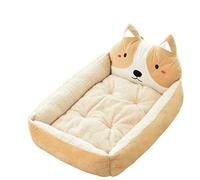 XLDZ Lit rectangulaire confortable pour animal de compagnie, niche pour sac de couchage, canapé pour chat et chien, nid chaud, panier portable pour animaux de compagnie (hétérocly-E, hétérocly-M)