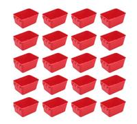 XLDZ Lot de 20 gobelets durables pour cage à oiseaux, poulets et volailles - Mangeoire, abreuvoir, nourriture et eau pour cages métalliques (style 2)