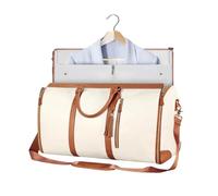 XLDZ Sac à vêtements portable avec compartiment à chaussures - Sac de voyage convertible, respirant, convient pour le travail et les loisirs, blanc, taille unique
