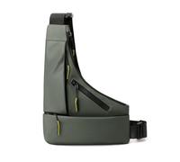XLDZ Sac de poitrine antivol pour homme et femme - Sac banane de voyage - Sac à bandoulière fin - Sac personnel sécurisé - Sac banane de voyage avec poches cachées, Vert., Taille unique