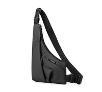 XLDZ Sac de poitrine antivol pour homme et femme - Sac banane de voyage - Sac à bandoulière fin - Sac personnel sécurisé - Sac banane de voyage avec poches cachées, black, Taille unique