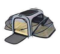 XLDZ Sac extensible pour animal domestique : sac de voyage portable pour chien et chat avec fonction amovible, design facile, léger et lavable en machine (Titanium2)
