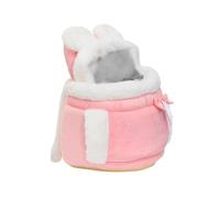 XLDZ Sac portable pour chat - Sac de voyage doux pour animal domestique avec motif grotte pour chat confortable, bandoulière réglable pour un transport facile et mains libres (rose, taille L)