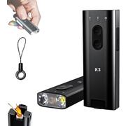 XLDZR Lampe Porte-clés EDC K3 Ultramulti, 800 lumens. Outil Porte-clés EDC K3 Ultra Multi avec Clip for Casquette, Lampe multifonctionnelle idéale for Le Camping et la Photographie.(Black)