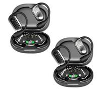 XLDZR Linguawave Pro - Écouteurs de Traduction AI en Temps réel, traducteur à Oreille Ouverte avec Traduction linguistique bidirectionnelle, 144 Langues et Accents, écouteurs en Temps réel(2PcsBlack)