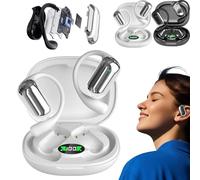 XLDZR LinguaWave Pro - Écouteurs de Traduction IA en Temps réel for Les Voyages et Les Affaires, Dispositif de Traduction IA prenant en Charge 144 Langues, écouteurs de Conversation sans Fil(White)