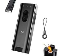 XLDZR Porte-clés Multifonction K3 Ultra EDC, Mini Lampe de Poche avec diffuseur, Lampe de Poche Multifonction for Chapeau, Lanterne de Camping idéale for Les promenades avec Chien(Black)