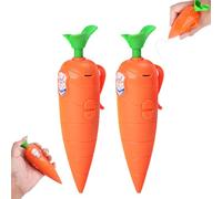 XLDZR Stylo enregistreur carotte, stylo d'enregistrement vocal de 60 secondes for enfants, stylos à bille à écriture fluide, cadeaux amusants et créatifs for enfants, étudiants, enseignants(2PCS)