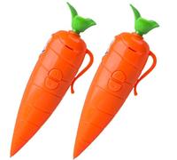 XLDZR Stylo enregistreur de carotte, stylo d'enregistrement vocal de 60 secondes avec lecture, 2 en 1, design de carotte, stylo à bille à écriture fluide, jouet d'écriture(2Pcs)