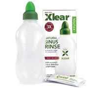 Xlear Système d’Irrigation Nasale Naturel au Xylitol - 1 Bouteille de Lavage Nasal + 6 Sachets de Solution Saline - Nettoyant et Hydratant pour le Nez (Pack of 2)