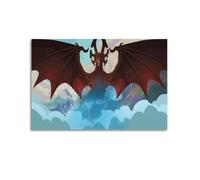 XLFNUN Poster de la série télévisée The Dragon Prince Anime - Impression sur toile - Décoration murale moderne pour chambre à coucher - 50 x 75 cm